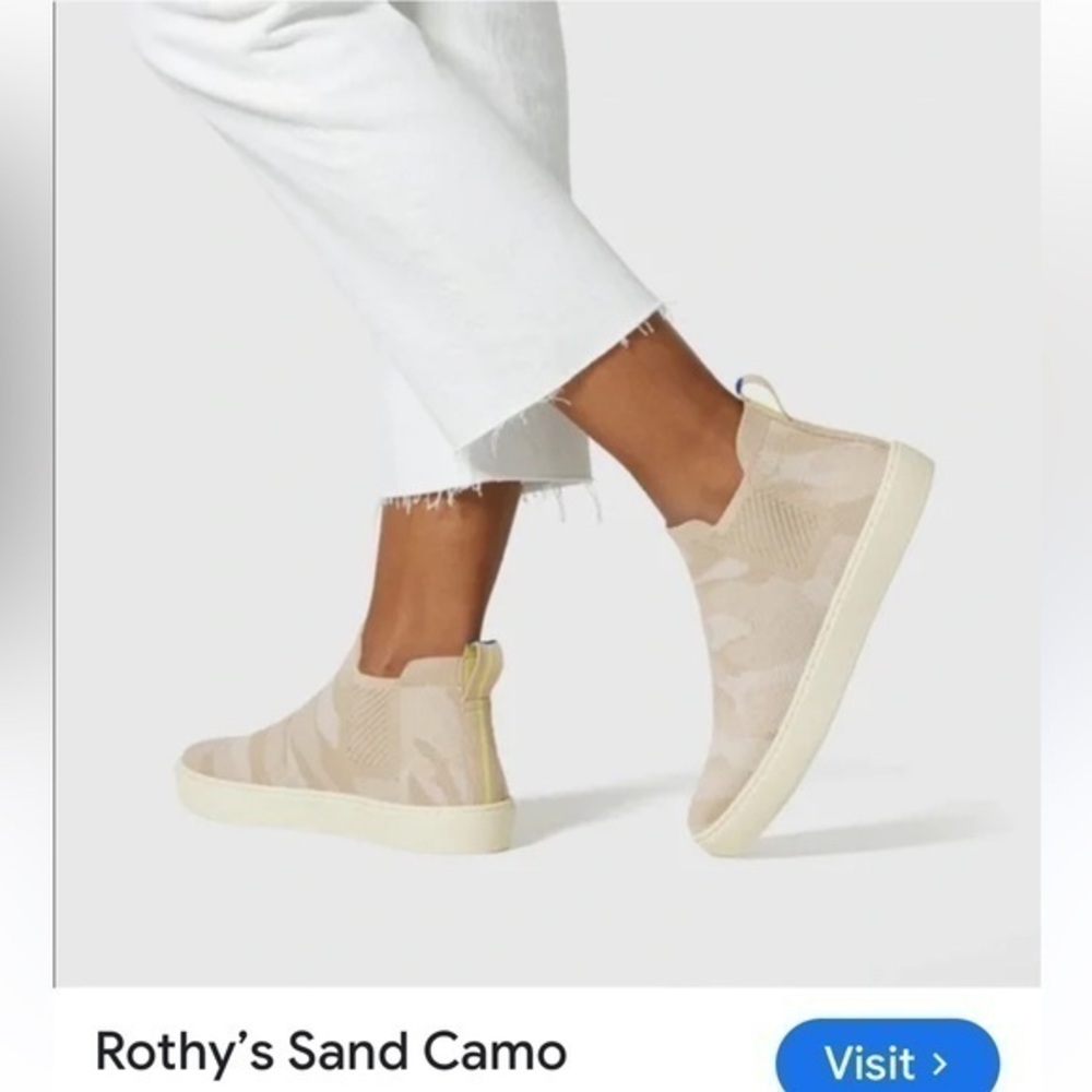 Rothy’s Sand Camo Chelsea Bootie - Size 10.5